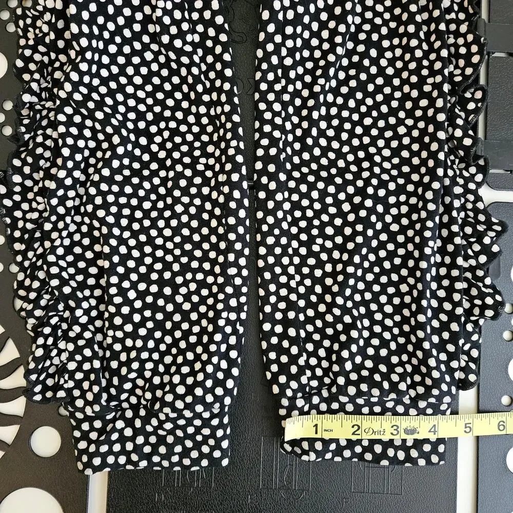 Bangbang Copenhagen Go Banana Black & White Dots Top & Pant Set | Girl's 10 / 11
